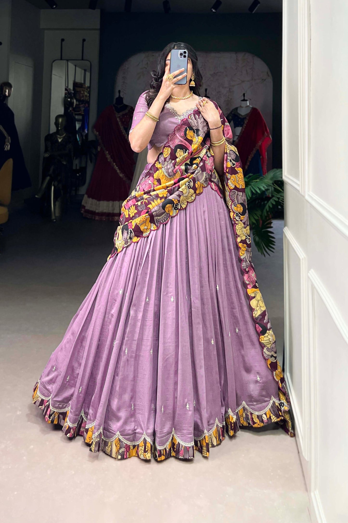 Wedding Special Kalamkari Lehenga