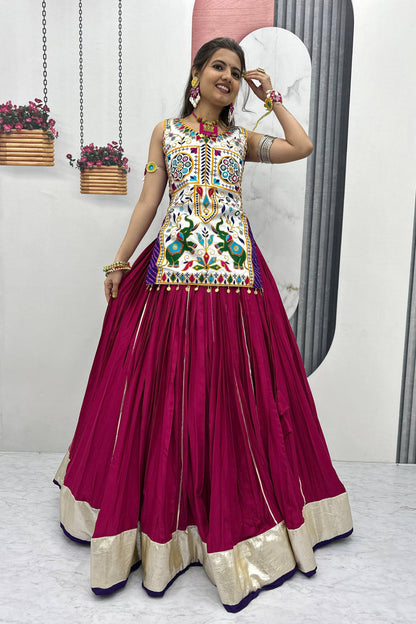 Navratri Special Crop Top with Lehenga