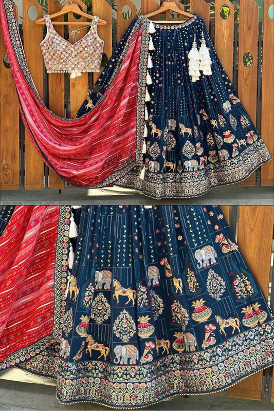 Hathi Ghoda Wedding Lehenga