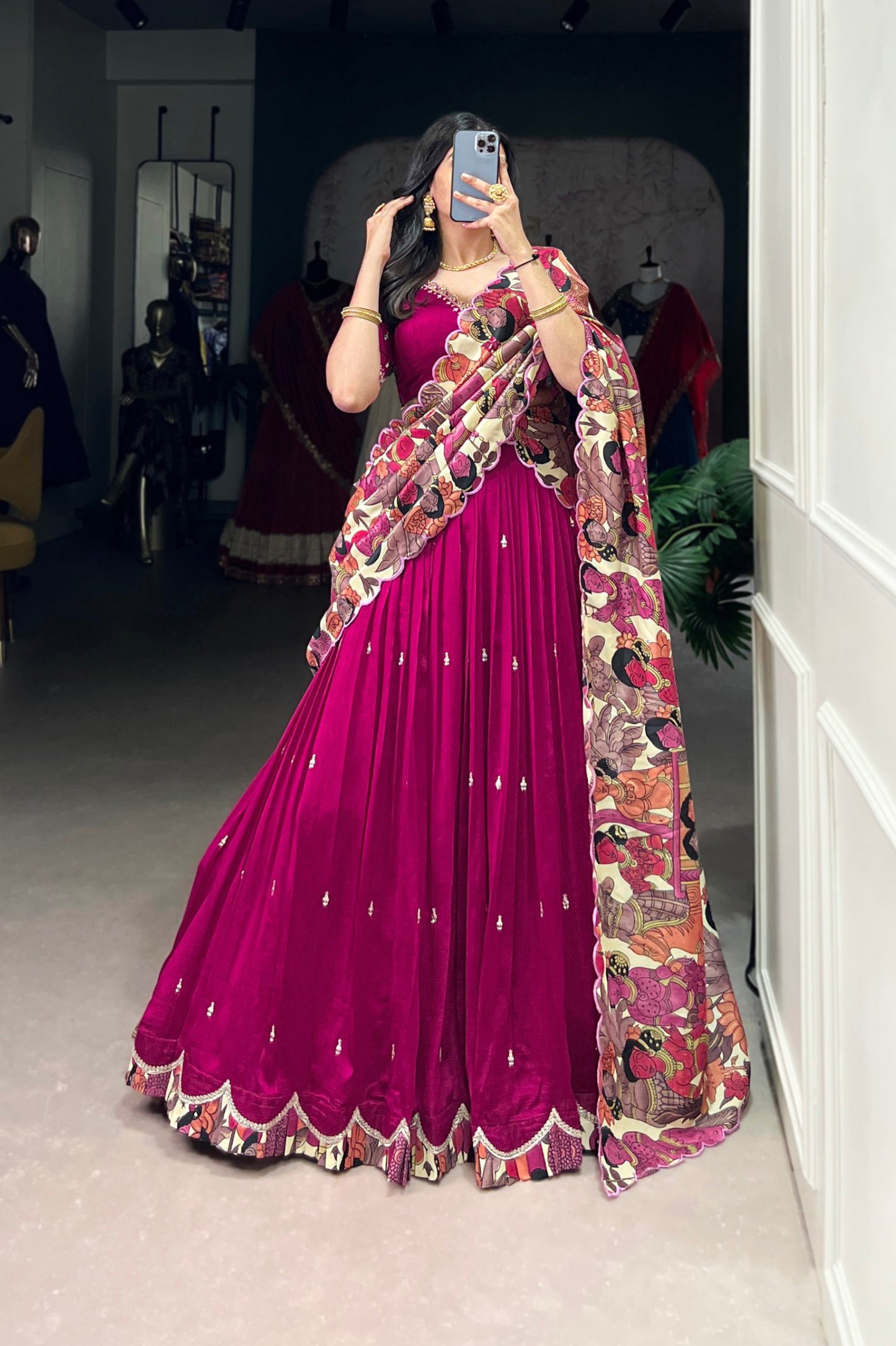 Wedding Special Kalamkari Lehenga