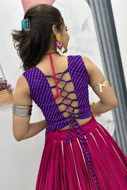 Navratri Special Crop Top with Lehenga