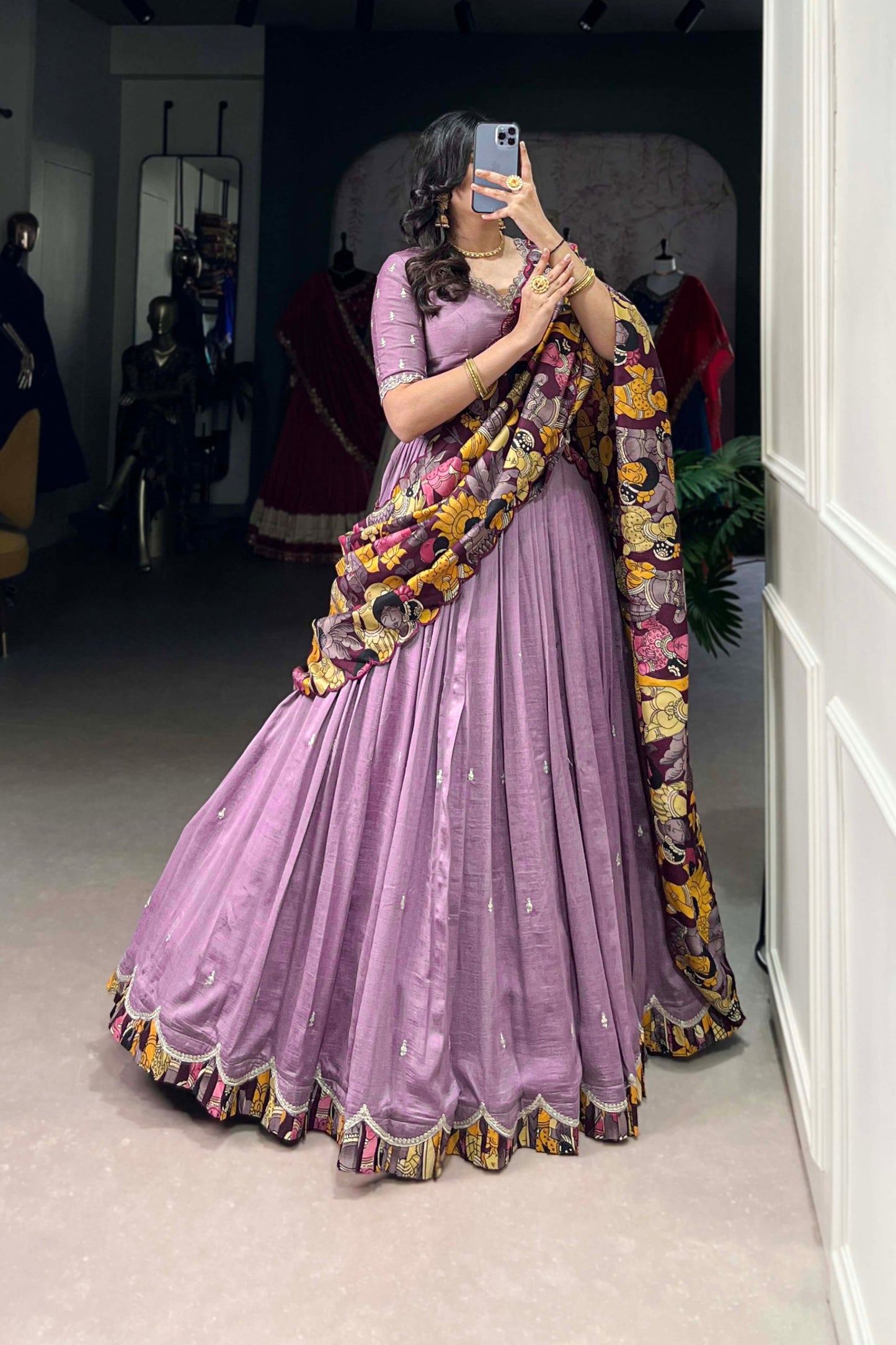Wedding Special Kalamkari Lehenga