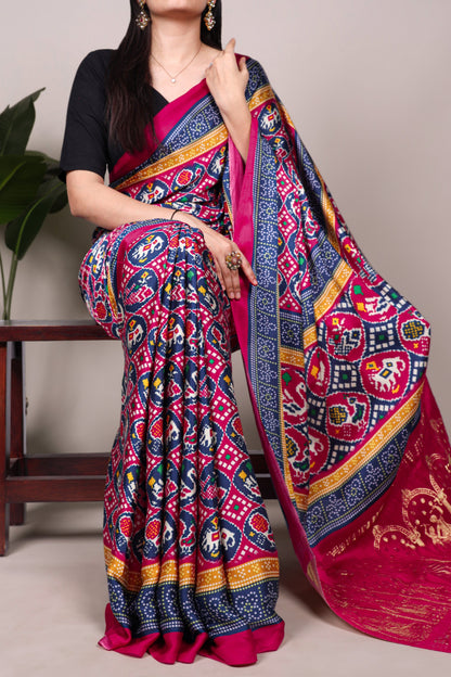 Gaji Silk Patola Saree