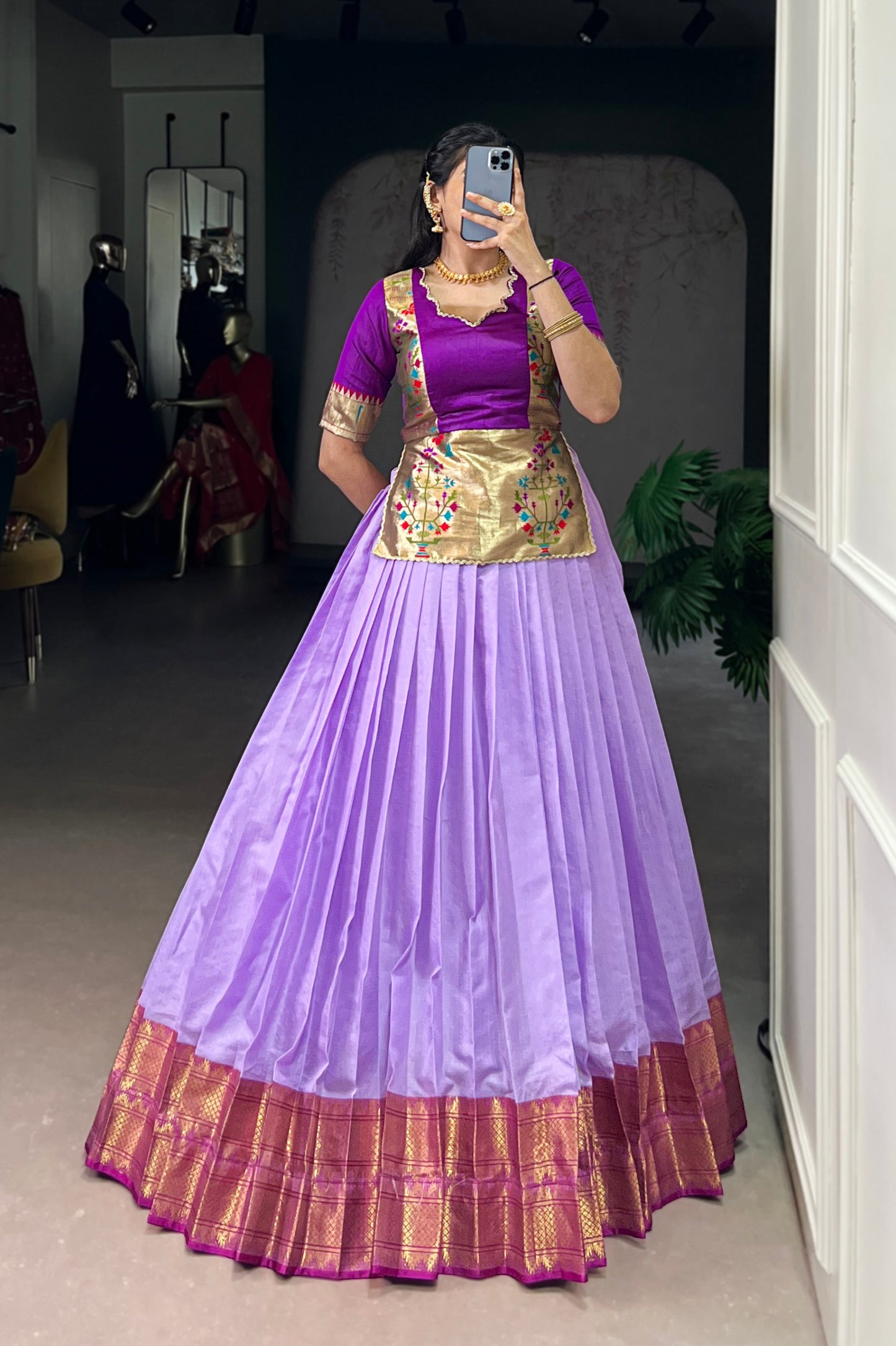 Acquard Co-ord Set Lehengas