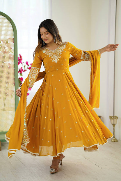 Anarkali Three Piece Set