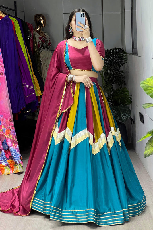 Crafted in rich Chinon Navratri Choli
