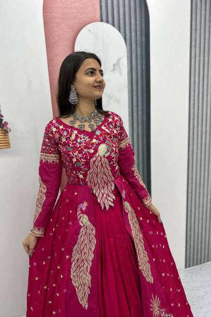 Trending Peacock Long Top Lehenga