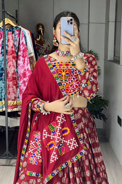 Traditional Ajarakh Prints Chaniya Choli | Navratri