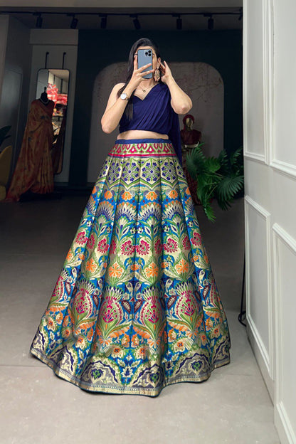 Stylish Blouse with Lehenga