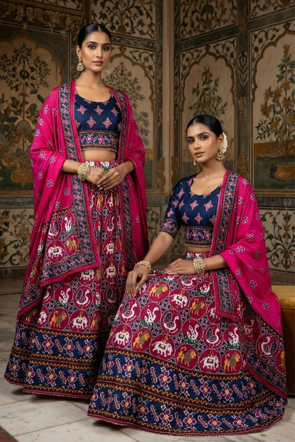 Patola Printed SIlk Lehenga