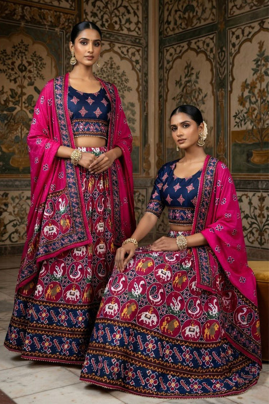 Patola Printed SIlk Lehenga