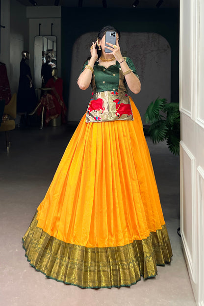 Acquard Co-ord Set Lehengas