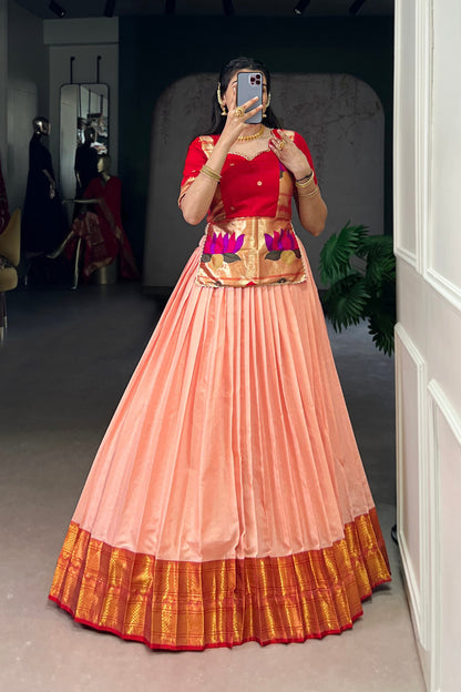 Acquard Co-ord Set Lehengas