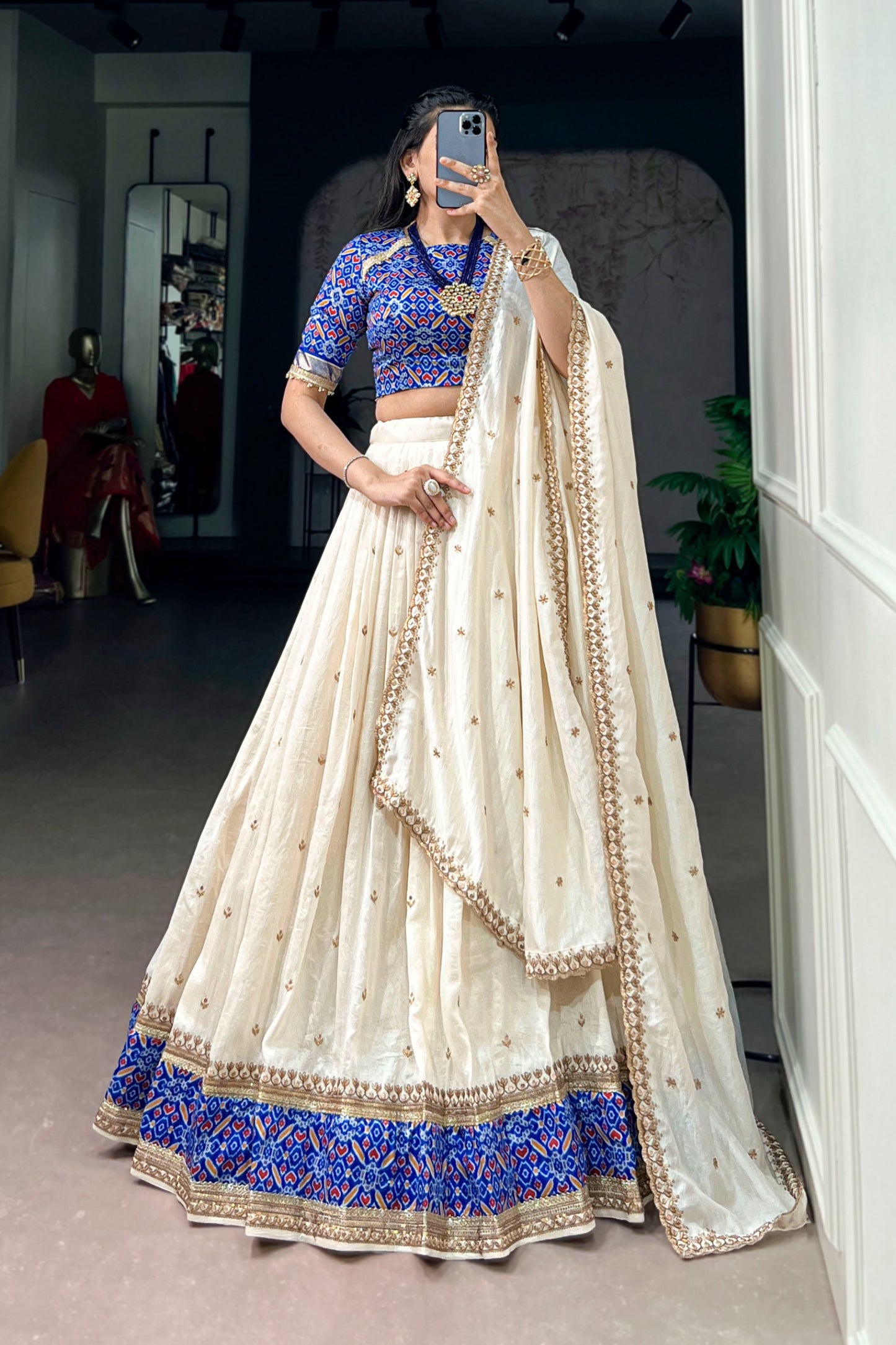 Royal Blue Lehenga Choli