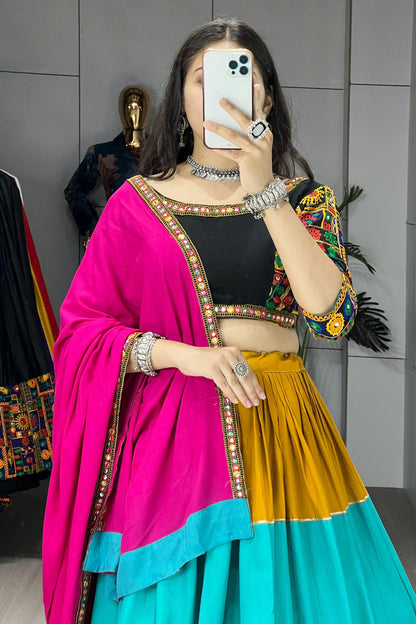 PACHRANG | Ethnic Women Pure Rayon Cotton Lehenga Sets