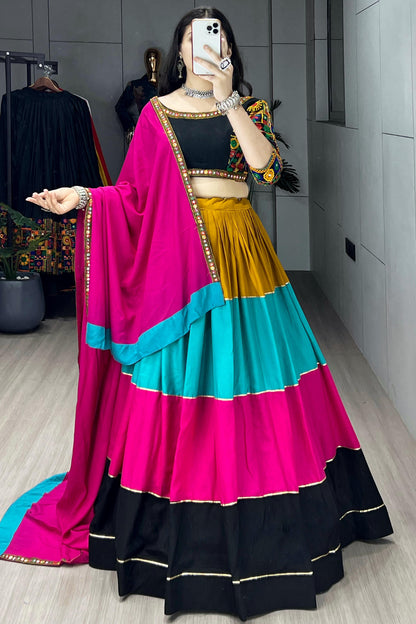 PACHRANG | Ethnic Women Pure Rayon Cotton Lehenga Sets