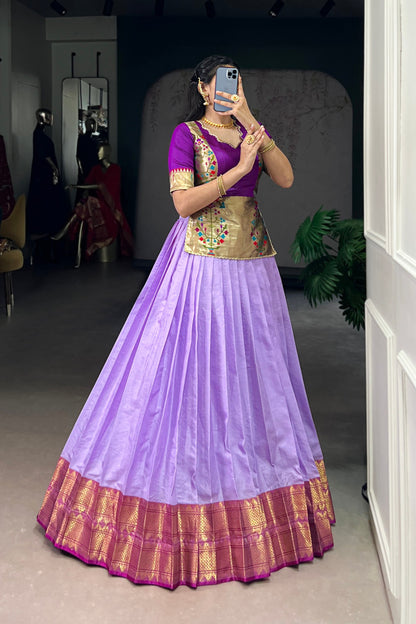 Acquard Co-ord Set Lehengas