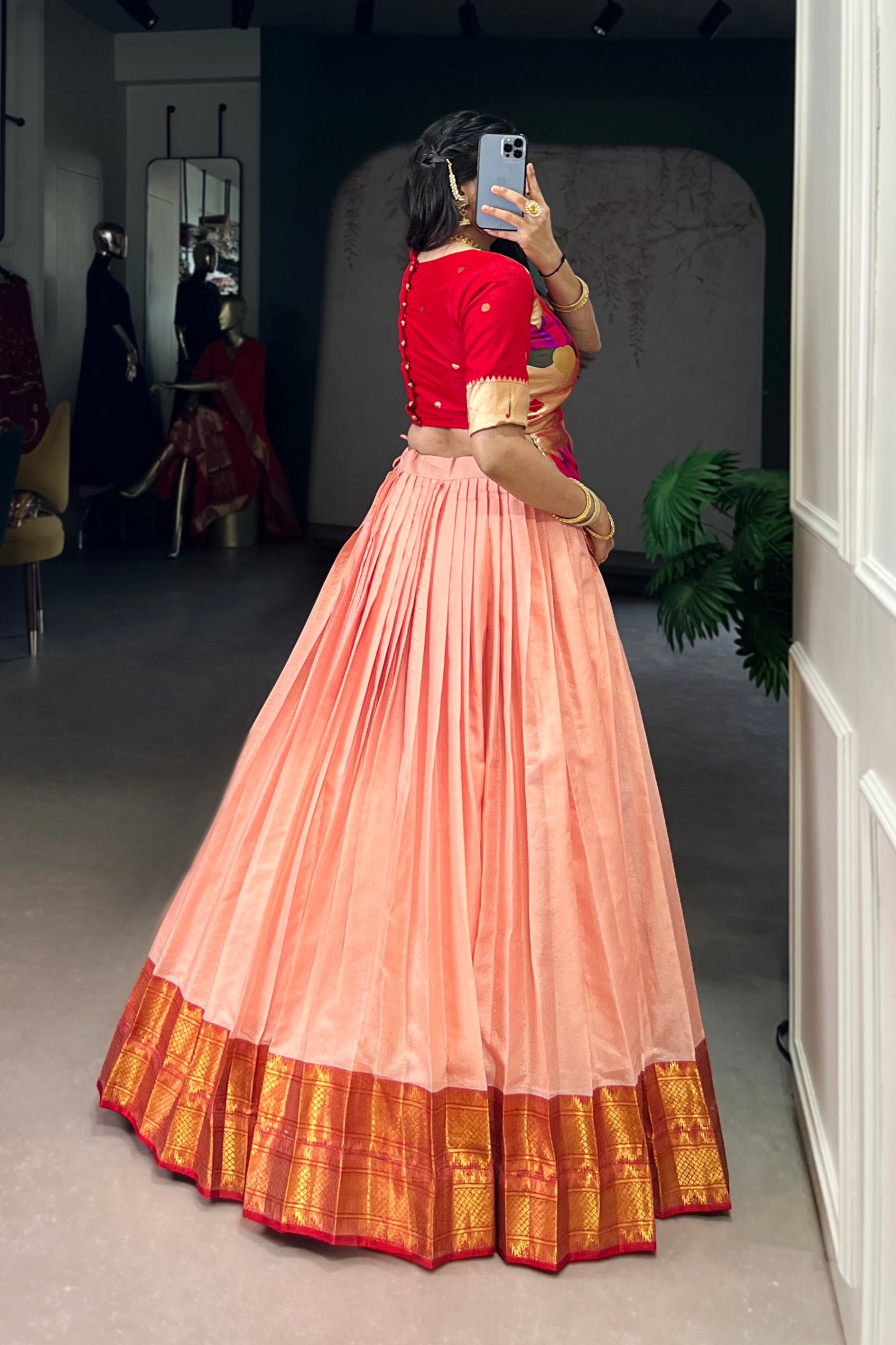 Acquard Co-ord Set Lehengas