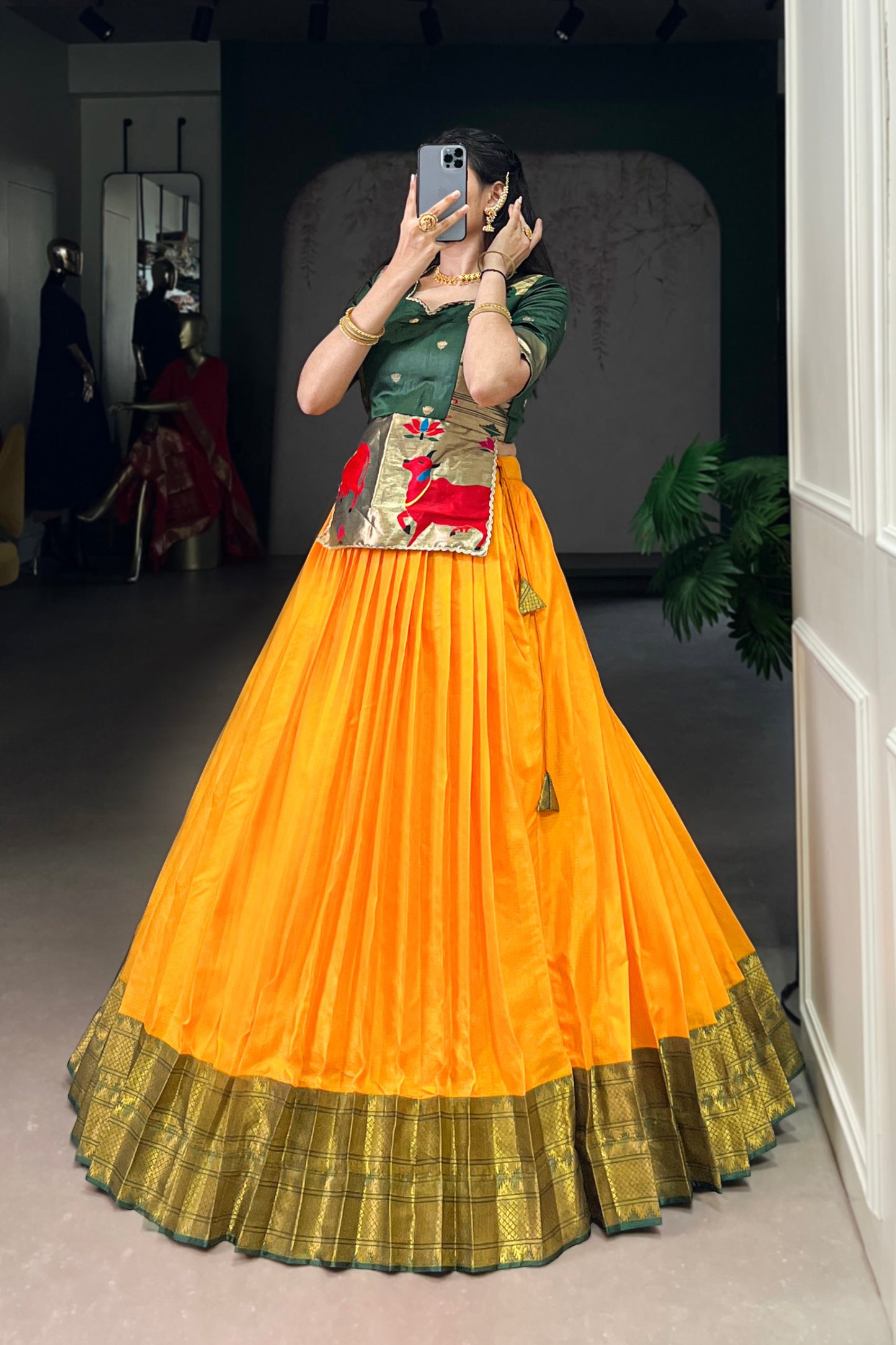 Acquard Co-ord Set Lehengas