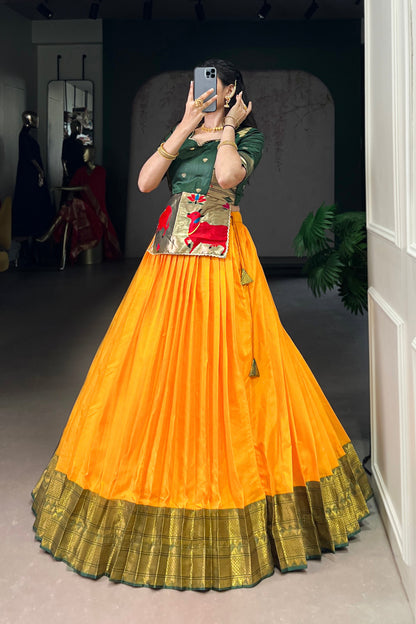 Acquard Co-ord Set Lehengas