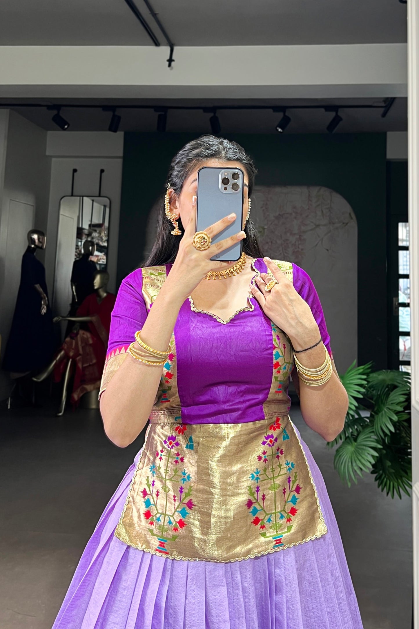 Acquard Co-ord Set Lehengas