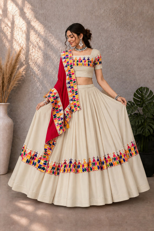 Exotic Vanilla Toned Chaniya Choli