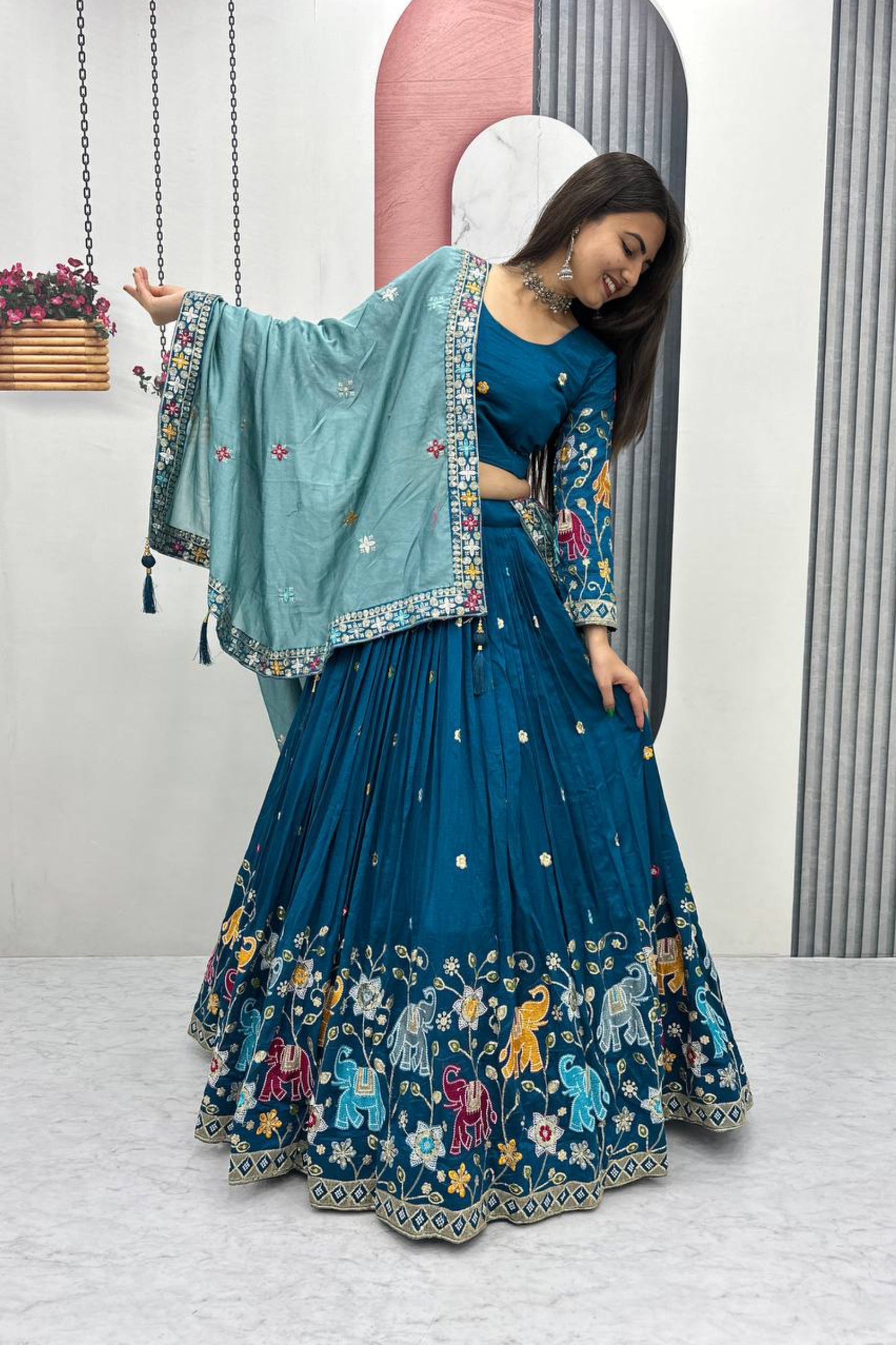 Wedding Embroidered Lehenga