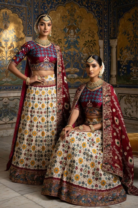 Tusser Silk Lehenga