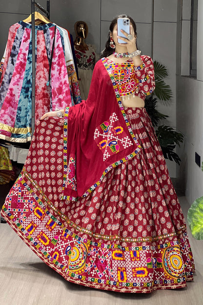 Traditional Ajarakh Prints Chaniya Choli | Navratri