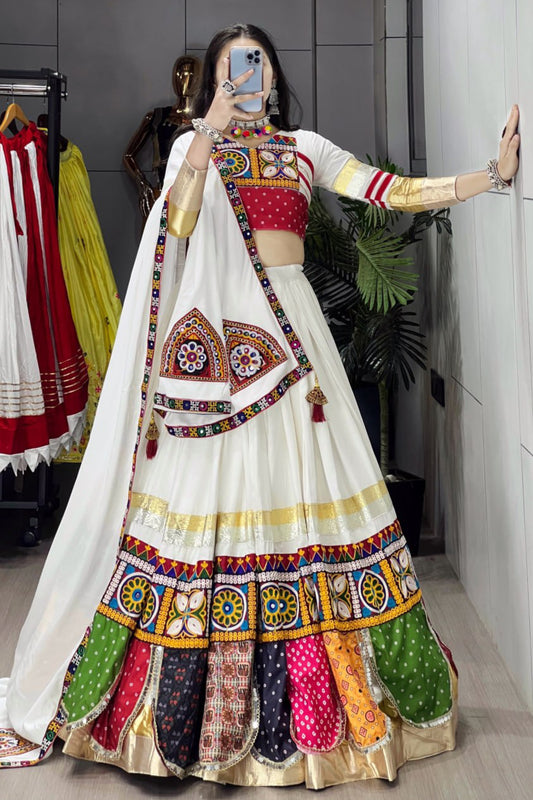 Ethnic Chaniya Choli With Fancy Top Dupatta | Navratri