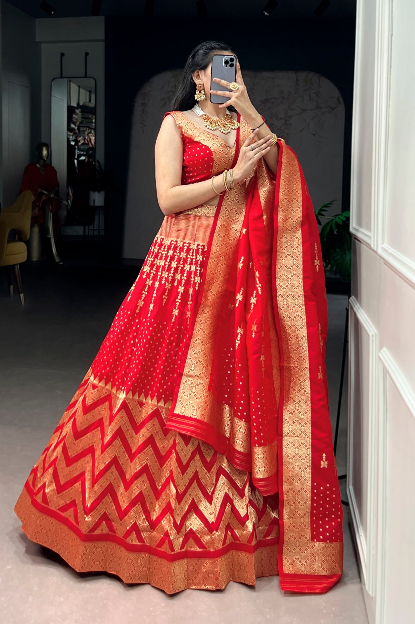 Regal Banarasi Silk Lehenga