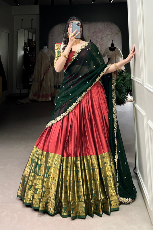 South Indian Style Lehenga Choli