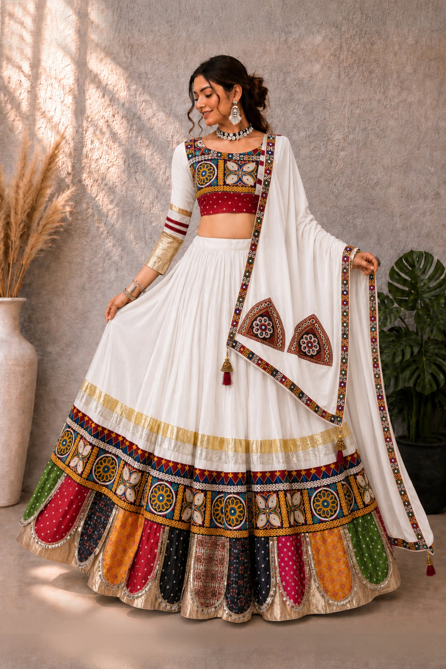 Ethnic Chaniya Choli With Fancy Top n Dupatta