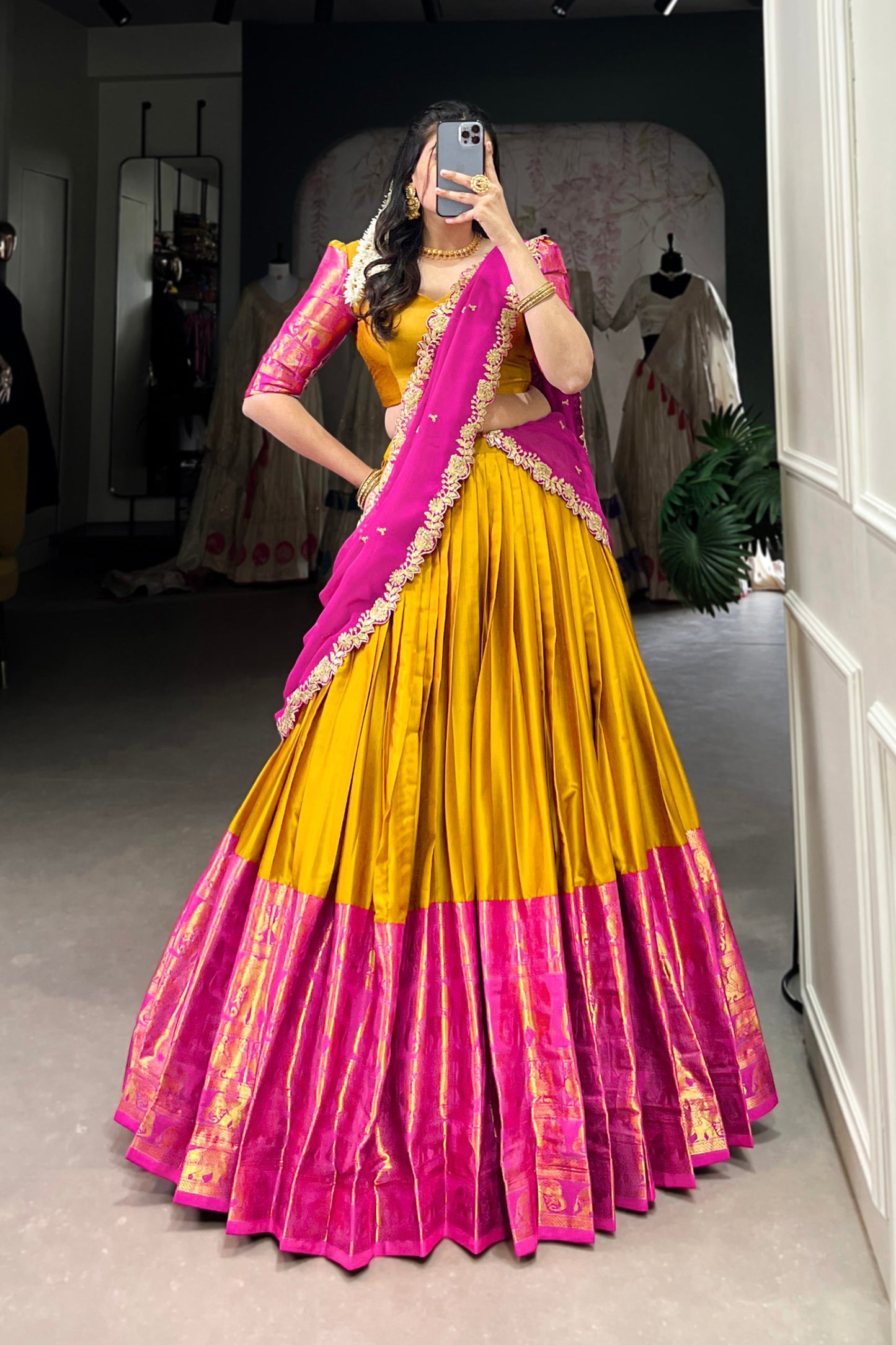 South Indian Style Lehenga Choli