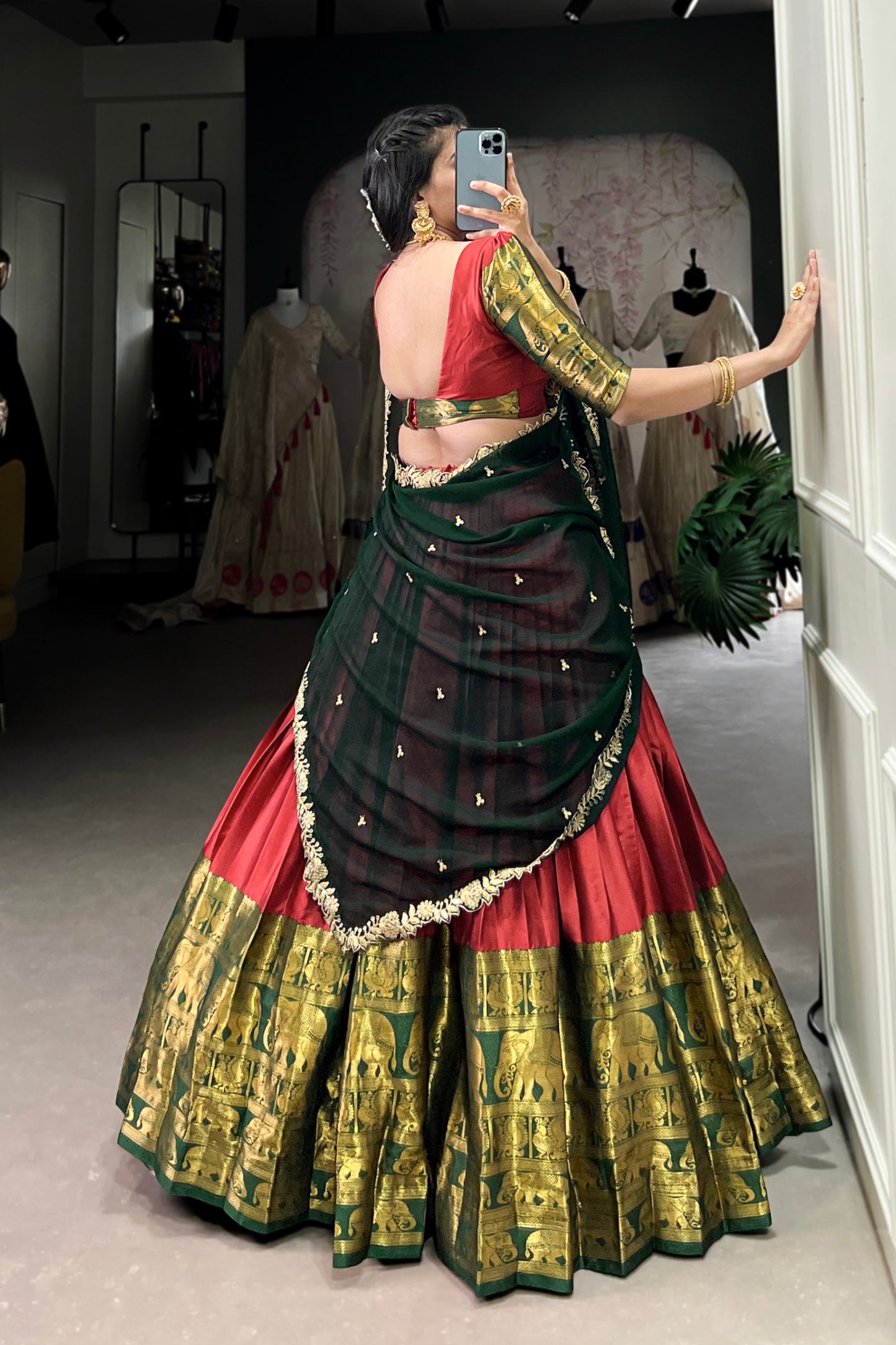 South Indian Style Lehenga Choli