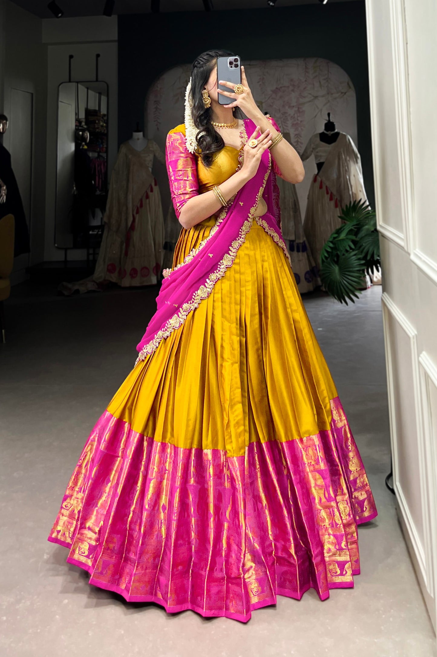 South Indian Style Lehenga Choli