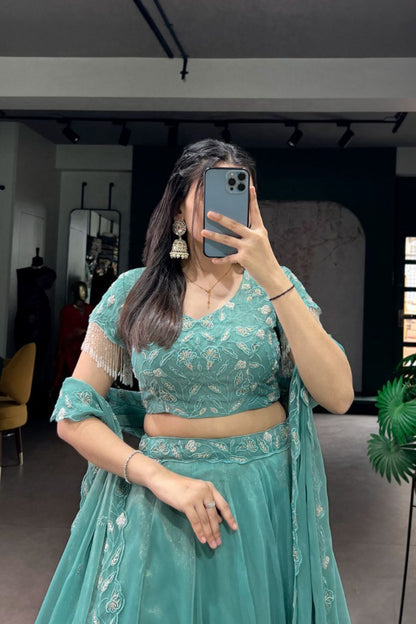Wedding Special Beads Work Lehenga Choli