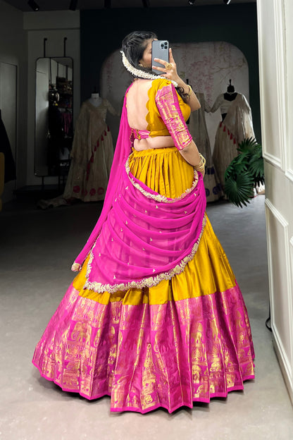 South Indian Style Lehenga Choli