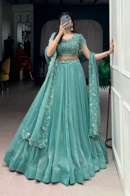 Wedding Special Beads Work Lehenga Choli
