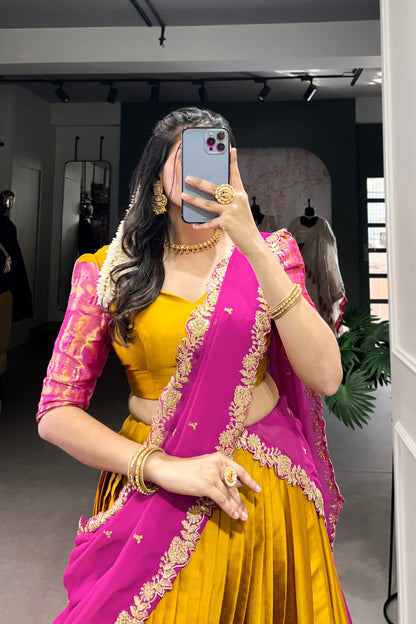 South Indian Style Lehenga Choli