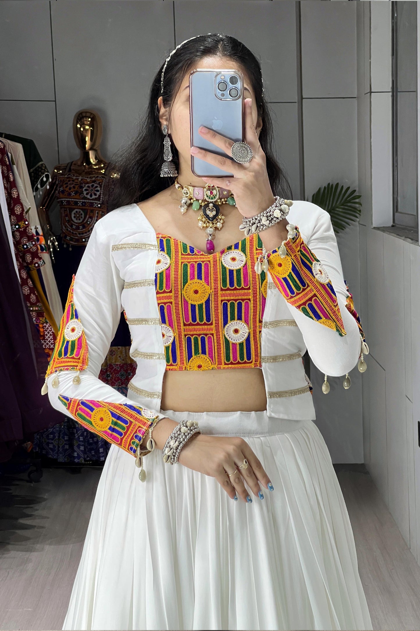 Ethnic Women Lehenga With Fancy Top | Navratri Special