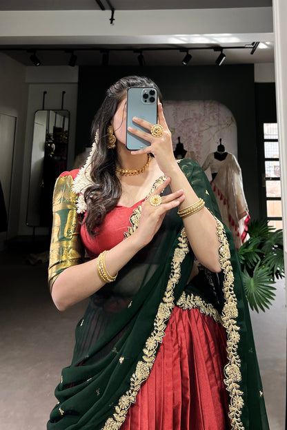 South Indian Style Lehenga Choli