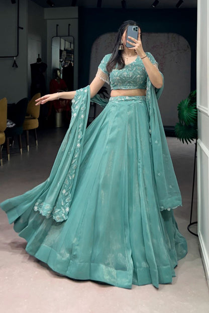 Wedding Special Beads Work Lehenga Choli