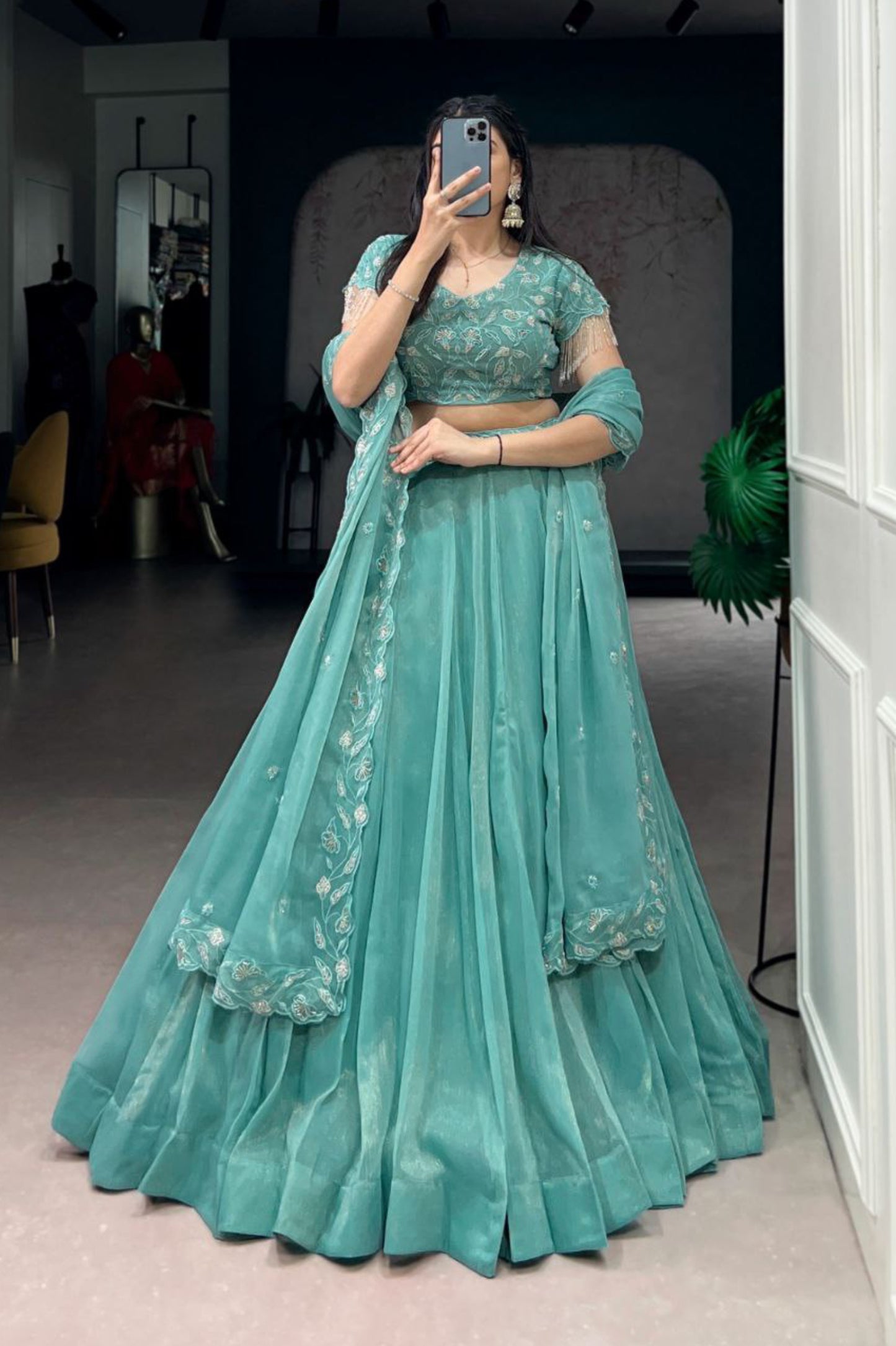 Wedding Special Beads Work Lehenga Choli