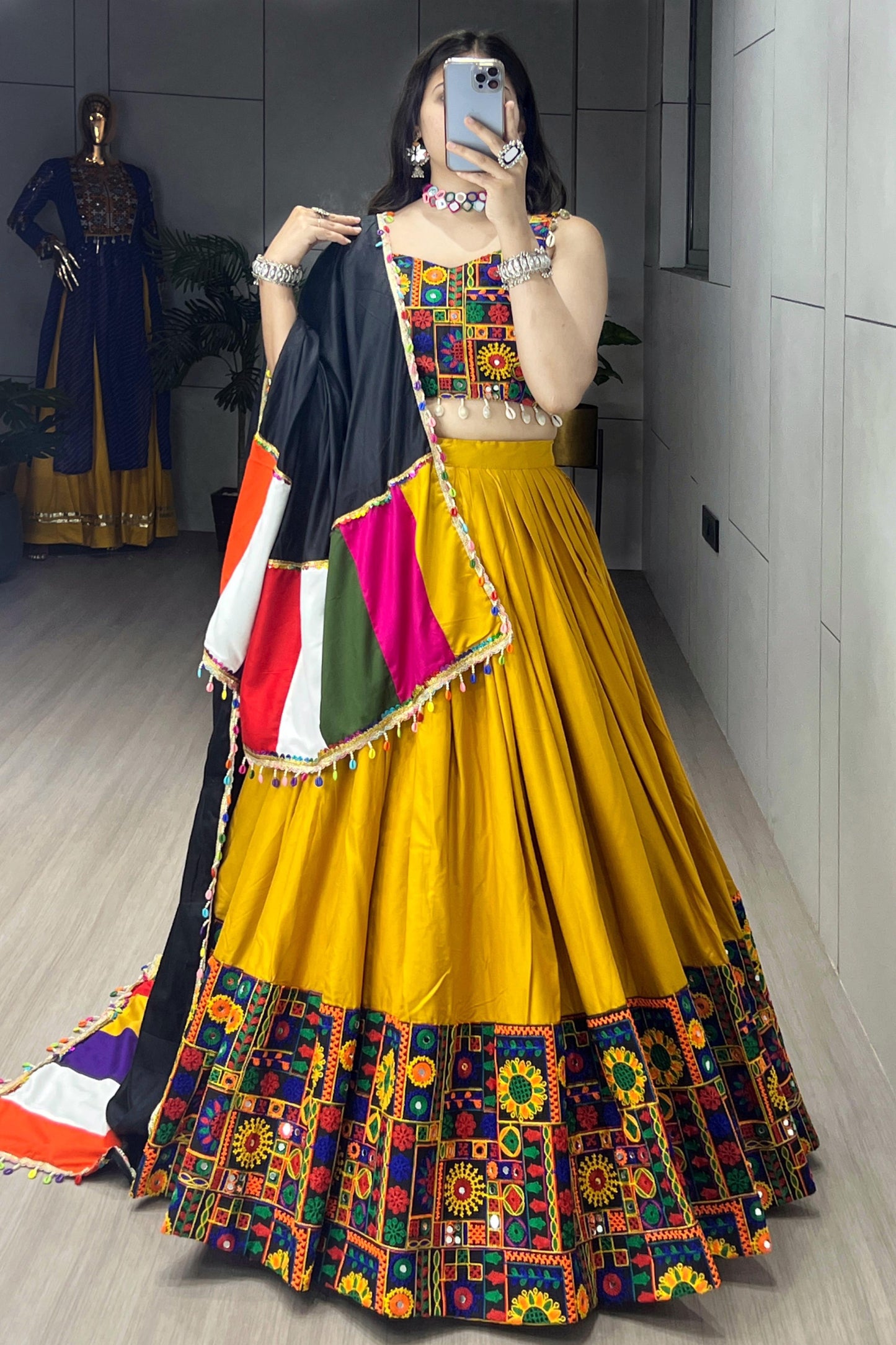 Ethnic Women Pure RayonCotton Lehenga Sets | Navratri