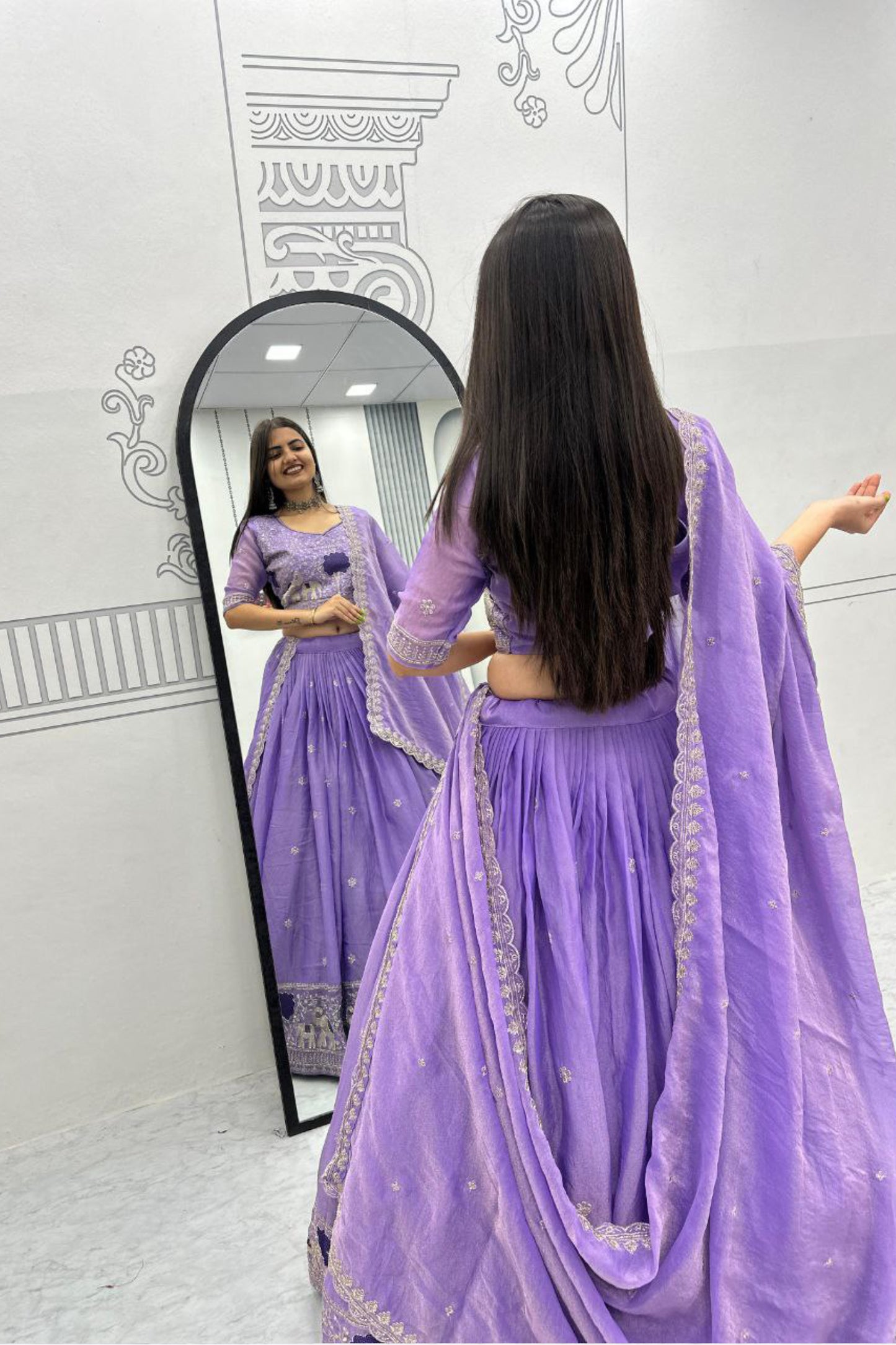 Moss Shimar Lehenga Choli