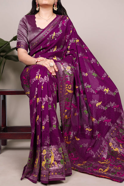 Naylon (Dyeable) Saree