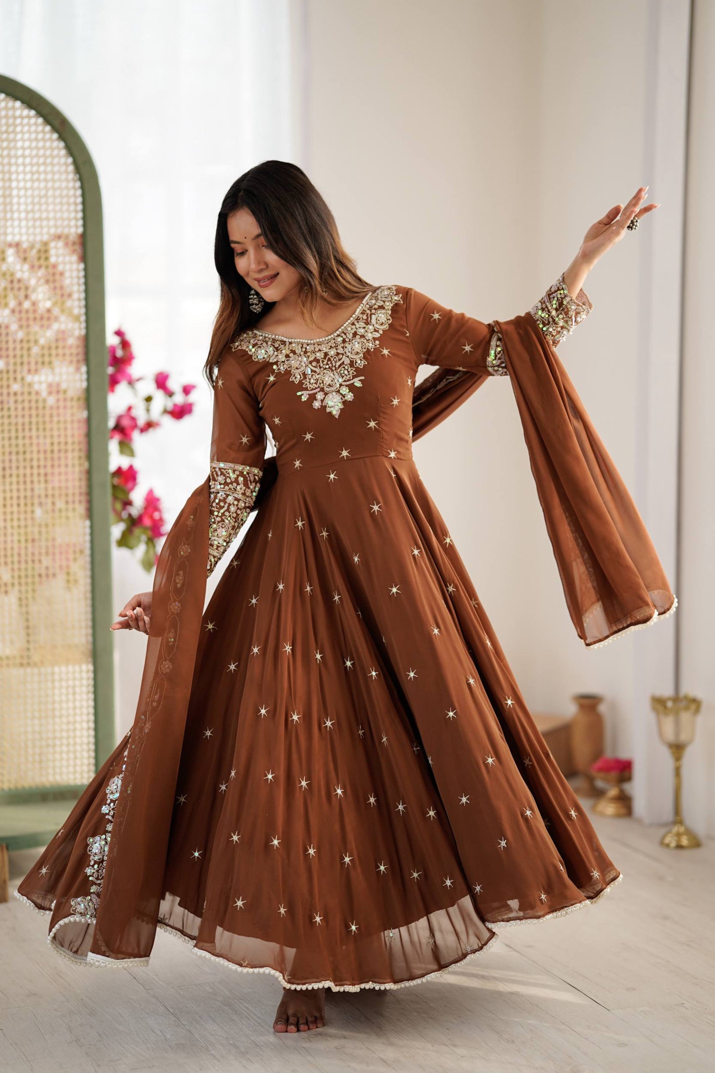 Anarkali Three Piece Set