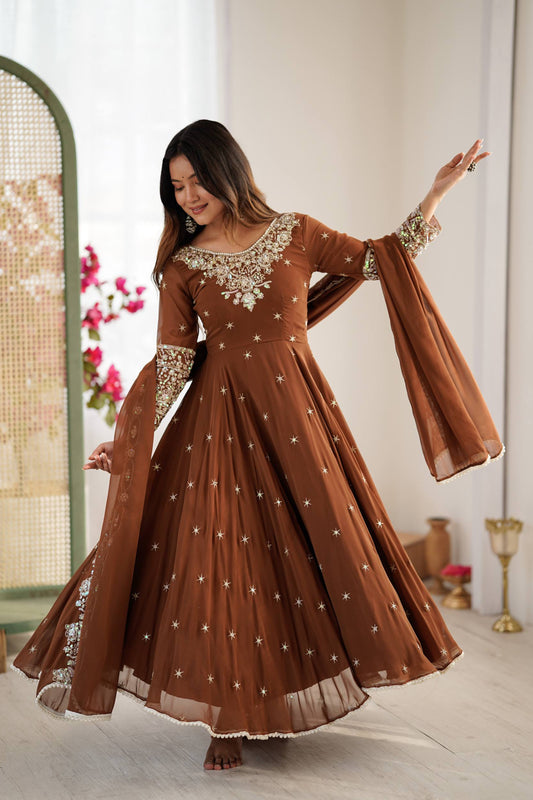 Anarkali Three Piece Set