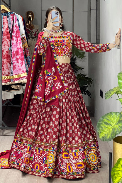 Traditional Ajarakh Prints Chaniya Choli | Navratri